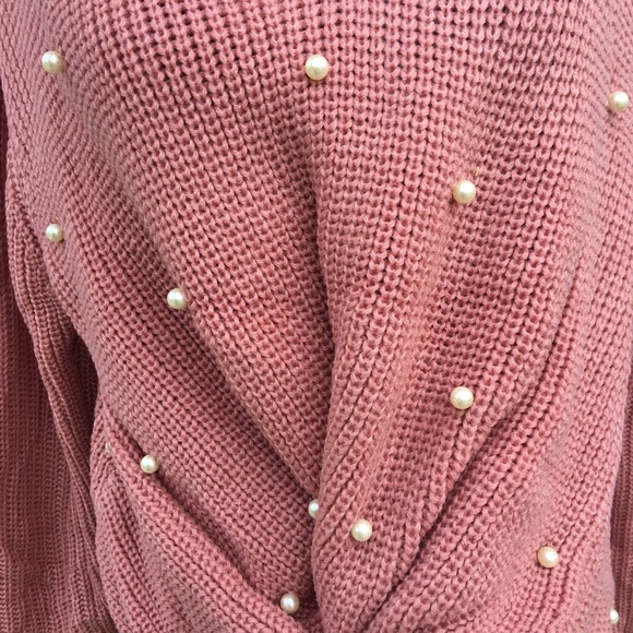 🎀Sale 🎀 NEW  pink pearl accent sweater - Picture 7 of 7